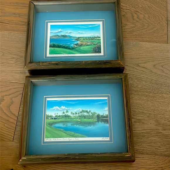 RARE- Larry Dotson Signed Original Framed Art- 2 pc Set - Picture 13 of 13